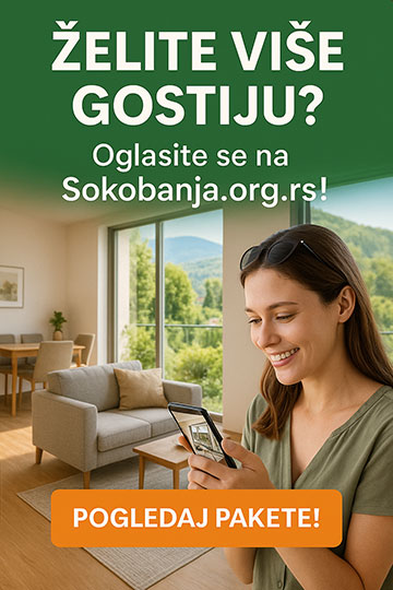 Oglasite svoj apartman na Sokobanja.org.rs i privucite više gostiju uz virtuelne ture, dron snimke i promociju na društvenim mrežama